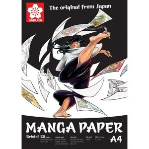 Sakura, 99MANPADA4, Manga paper, skicák pro komiksy, 250 g/m2, A4, 20 listů