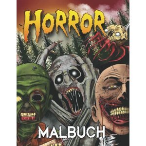 Horror Malbuch, antistresové omalovánky, Marlene Ozean
