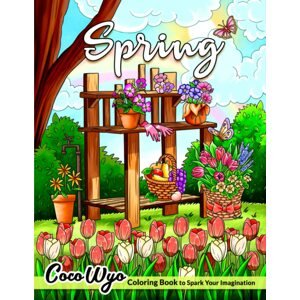 Spring Scenes, antistresové omalovánky, Coco Wyo