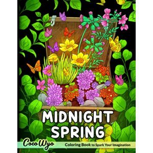 Midnight Spring, antistresové omalovánky, Coco Wyo