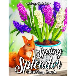 Spring Splendor, antistresové omalovánky, Coloring Book Cafe