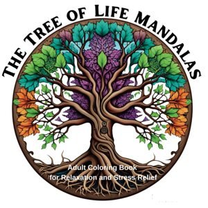 The Tree of Life Mandalas, antistresové omalovánky, Bright Tree publishing