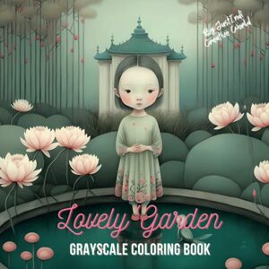 Lovely Garden, Grayscale Coloring Book, antistresové omalovánky, Just Indi Creative World