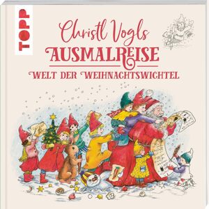 Christl Vogls Ausmalreise - Welt der Weihnachtswichtel, antistresové omalovánky, Christl Vogl
