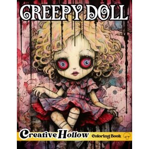Creepy Doll, antistresové omalovánky, Creative Hollow