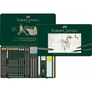 Faber-Castell, 112974, Pitt Monochrome, sada uměleckých výtvarných potřeb, 26 ks