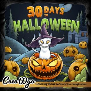 30 Days to Halloween, antistresové omalovánky, Coco Wyo