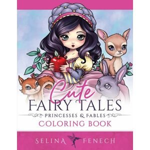 Cute Fairy Tales, Princesses and Fables Coloring Book,  Selina Fenech
