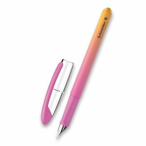 Schneider, plnící pero, hrot M, různé motivy, 1 ks Barva: Růžová/oranžová
