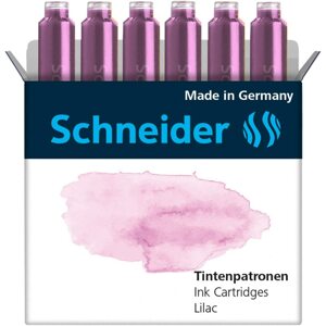 Schneider, náhradní náplně do pera (bombičky), mix barev, 6 ks Barva: Lilac