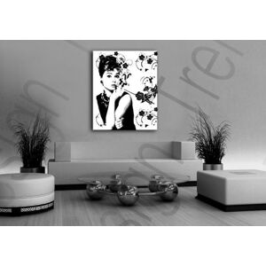 Ručně malovaný obraz POP Art Sleva -15% Audrey Hepburn ah4 | různé velikosti