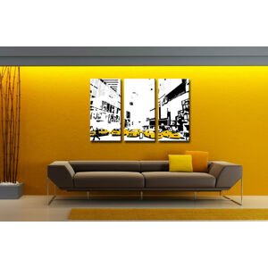 Ručně malovaný obraz POP Art NEW YORK 3 díly 0107 nyc | různé velikosti