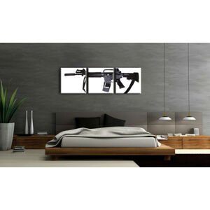 Ručně malovaný obraz POP Art M-16 3 díly m16a4 | různé velikosti