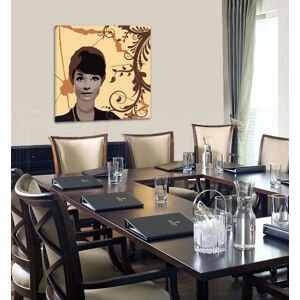 Ručně malovaný obraz Audrey Hepburn ve stylu POP Art, 1 kus, ah7 | různé velikosti