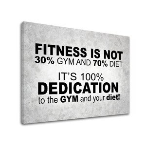 Motivační nástěnné umění Fitness není