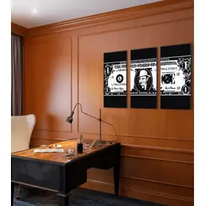 The Greatest Mobsters on Screen SCARFACE- AL CAPONE on Dollars Sleva 60% 60X40 cm