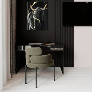 Obrazy na plátně - PREMIUM ART - Black Bull Sleva 30% 90X60 cm