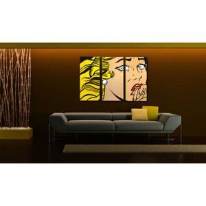 Ručně malovaný POP ART obraz LICHTENSTEIN 120x80 cm