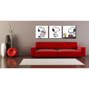 Ručně malovaný POP ART obraz SNOOPY 210x70 cm