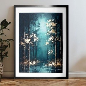 Nástěnný plakát s EXTRA efektem - Mystic Trees