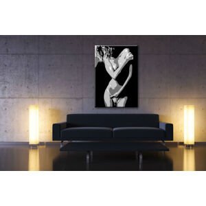 Ručně malovaný POP ART obraz NUDE WOMAN 70x100 cm