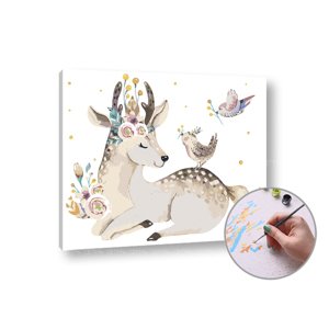 Malba podle čísel SRNČEK BAMBI | low difficulty