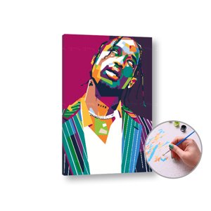 Malování podle čísel TRAVIS SCOTT | low difficulty