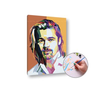 Malování podle čísel BRAD PITT | low difficulty
