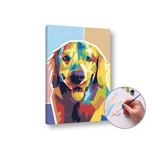 Malování podle čísel ZLATÝ RETRIEVER | low difficulty