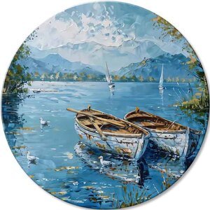 Kulaté obrazy akrylem Navždy dohromady