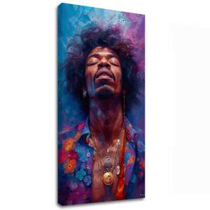 Obrázek JIMI HENDRIX - Exploze harmonie | 100% originální akrylová barva