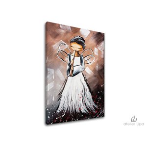 Autorská reprodukce na plátně ANDĚL 20x30 cm