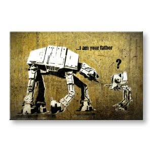 Obraz na plátně Street ART - Banksy 80x120 cm