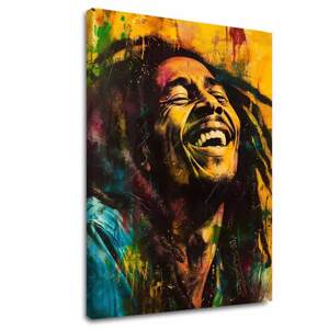 Obraz Bob Marley - Jamajská hvězda | 100% originální akrylový malovaný 60x90 cm