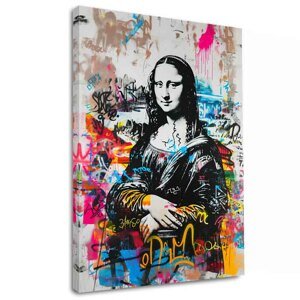 Obrázek GRAFFITI MONA na plátně | Akrylové detaily