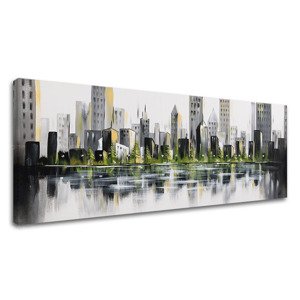 Malba na plátně MĚSTO 130x55 cm