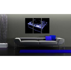 Ručně malovaný POP Art DJ 3 dílný 120x80cm