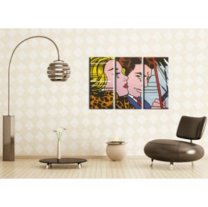 Ručně malovaný POP Art COMIX 3 dílný 120x80cm