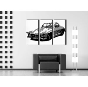 Ručně malovaný POP Art Mercedes SL 300 3 dílný 120x80cm