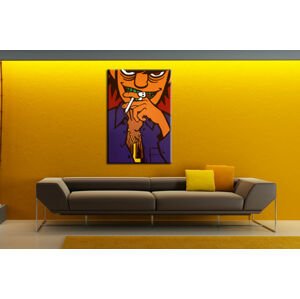 Ručně malovaný POP Art Gorilazz 1 dílný 70x100cm