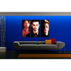 Ručně malovaný POP Art Depeche Mode 3 dílný 120x80cm