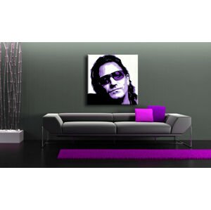 Ručně malovaný POP Art BONO-U2 1 dílný 100x100cm