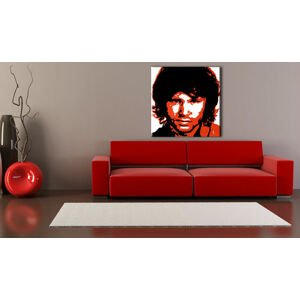 Ručně malovaný POP Art Jim Morrison 1 dílný 100x100cm