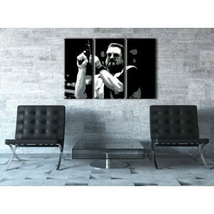 Ručně malovaný POP Art Big Lebowski 3 dílný 120x80cm