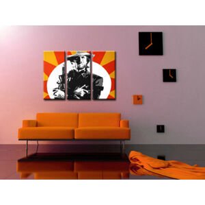 Ručně malovaný POP Art Clint Eastwood 3 dílný 120x80cm