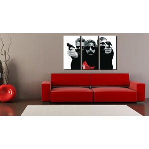 Ručně malovaný POP Art The Bondock Saint 3 dílný 120x80cm