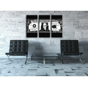 Ručně malovaný POP Art AL CAPONE 3 dílný 120x80cm