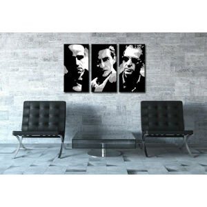 Ručně malovaný POP Art GODFATHER 3 dílný 120x80cm