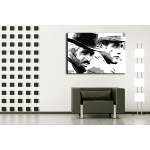 Ručně malovaný POP Art Butch Cassidy 1 dílný 100x70cm