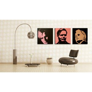 Ručně malovaný POP Art Herbert Grônemeyer 3 dílný 150x50cm